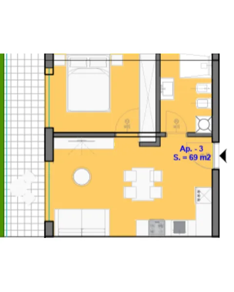  Apartament 1+1 për shitje tek Astoria Residence – Qerret  - Image 2