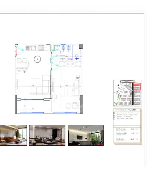 Apartament 1+1 për shitje – Residenca  Liburna - Image 2