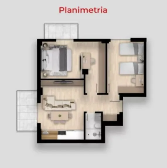 Apartament 2+1 Qerret - Image 3