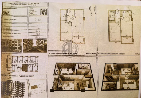 Apartament 1+1 68.3m2 tek Rezidenca VM - Image 2