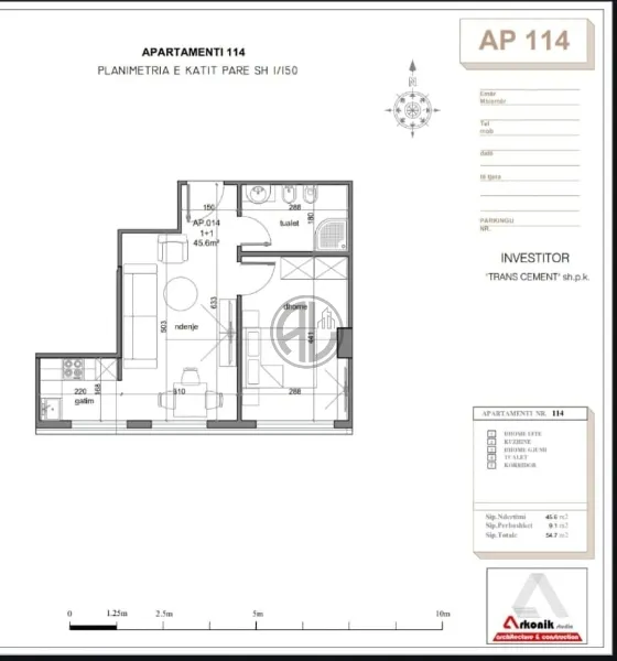 Apartament 1+1 me pamje deti tek Capiten Coast, Golem - Image 3