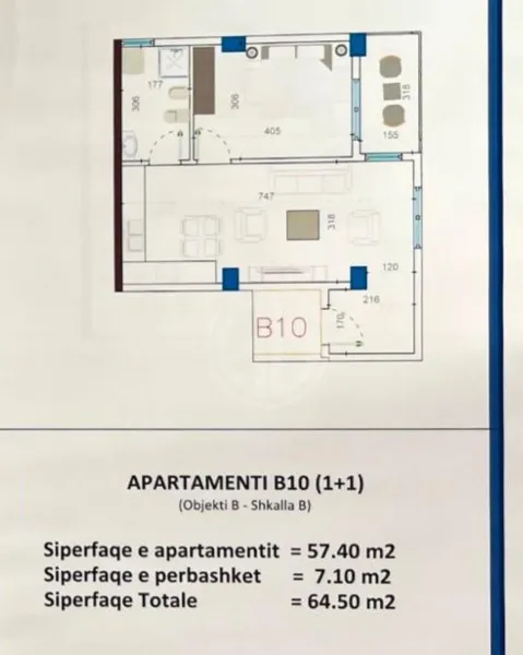 Apartament 1+1 për Shitje – Oriental Residence, Golem - Image 3
