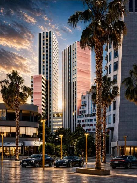 Apartamento 1+1 à venda perto de Durrës tower, Durrës