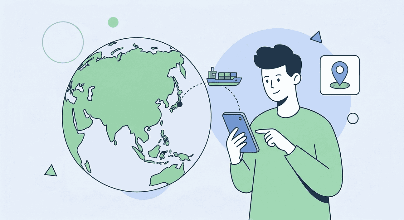 Cargo ship at port with containers representing worldwide shipping