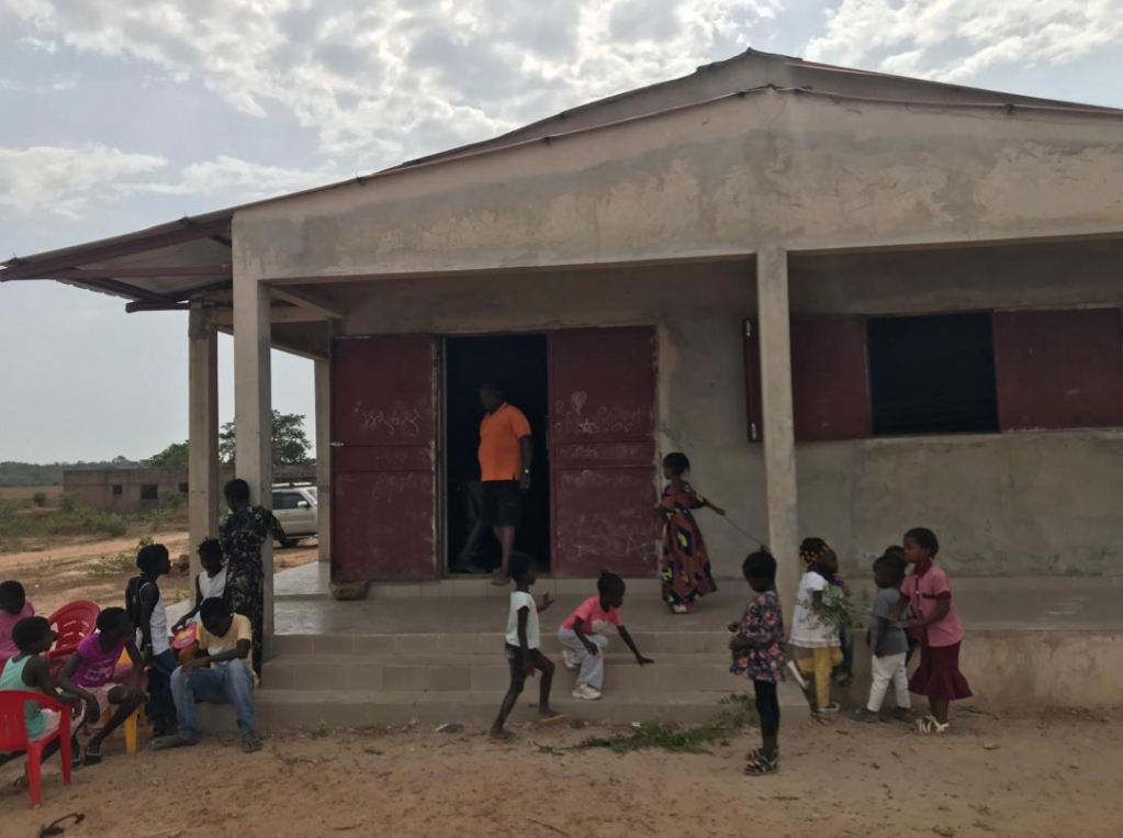 THE NEW CHURCH BUILDING AT ANTULA TEKIR, WHICH IS ALSO BEING USED AS A SCHOOL