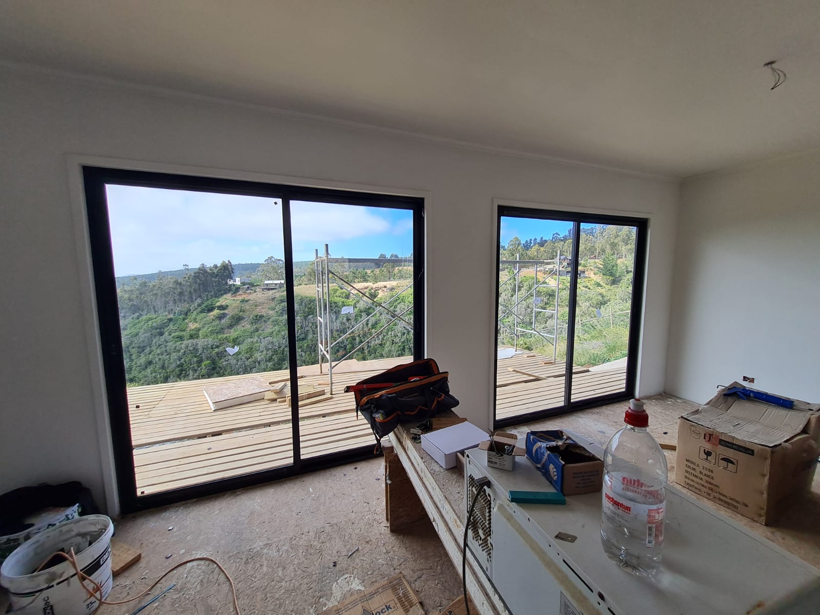 Proyecto Casa en Tunquén Aluminio Negro + Termopanel