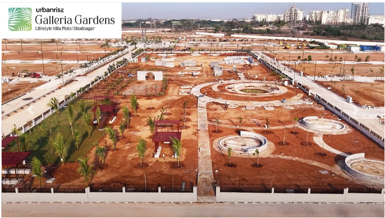 165 Square yard plot for sale in urbanrise Galleria Gardens shadnagar