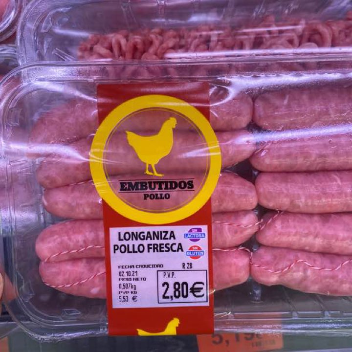 Longaniza pollo fresca 