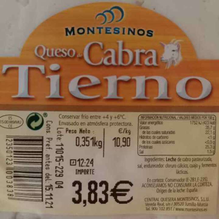 Queso Cabra Tierno Queso Cabra Tierno
