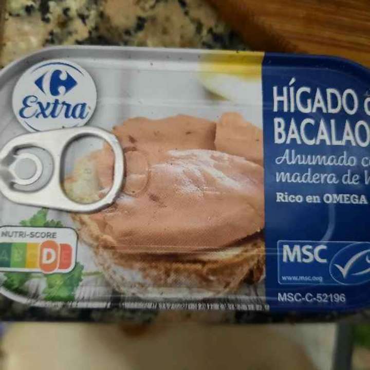 Higado de Bacalao ahumado con madera de haya