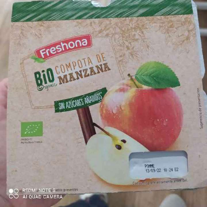 Compota de manzana