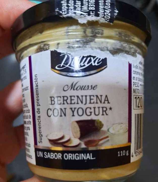 Mousse Berenjena con yogur