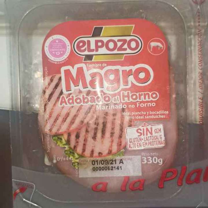 Magro adobado al horno