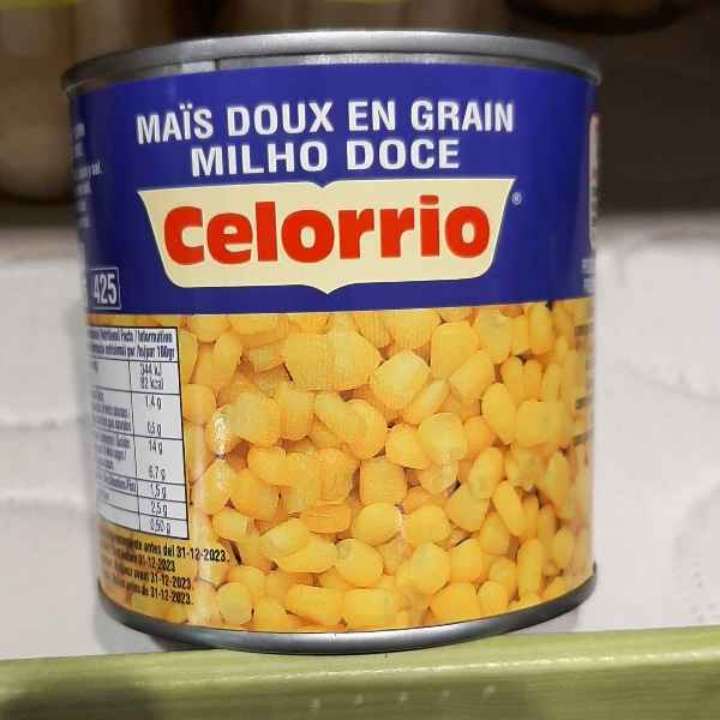 Maíz dulce en granos 