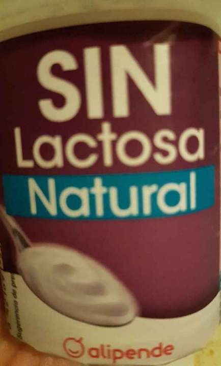 Yogur natural sin lactosa Yogur natural sin lactosa