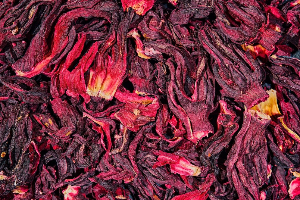 Fiori di ibisco essiccati