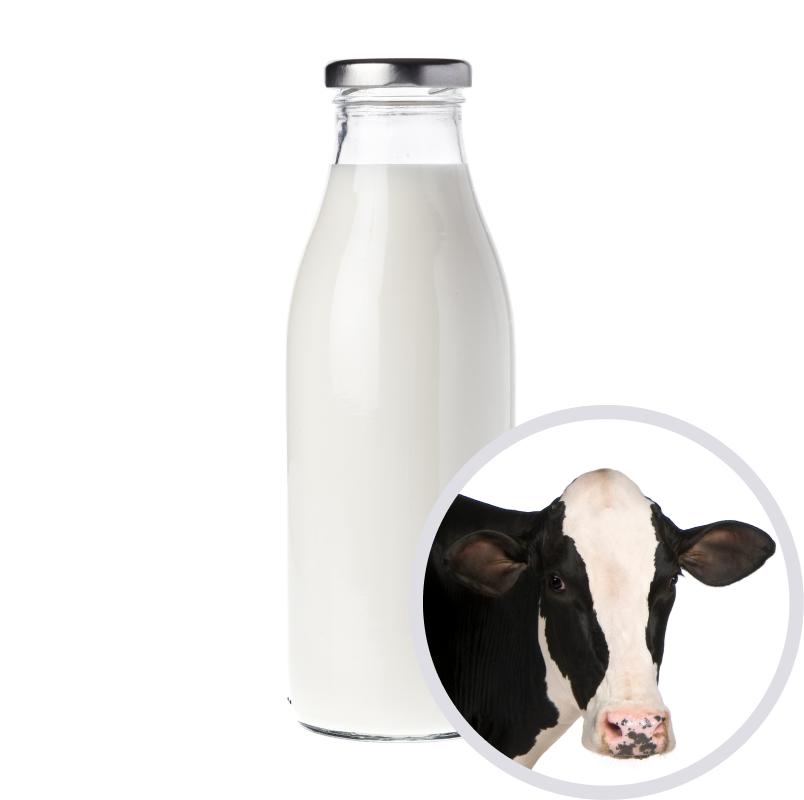 Leche desnatada de vaca