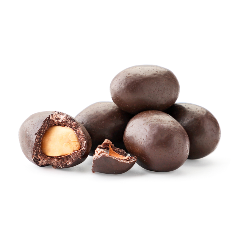 Cacahuetes recubiertos de chocolate
