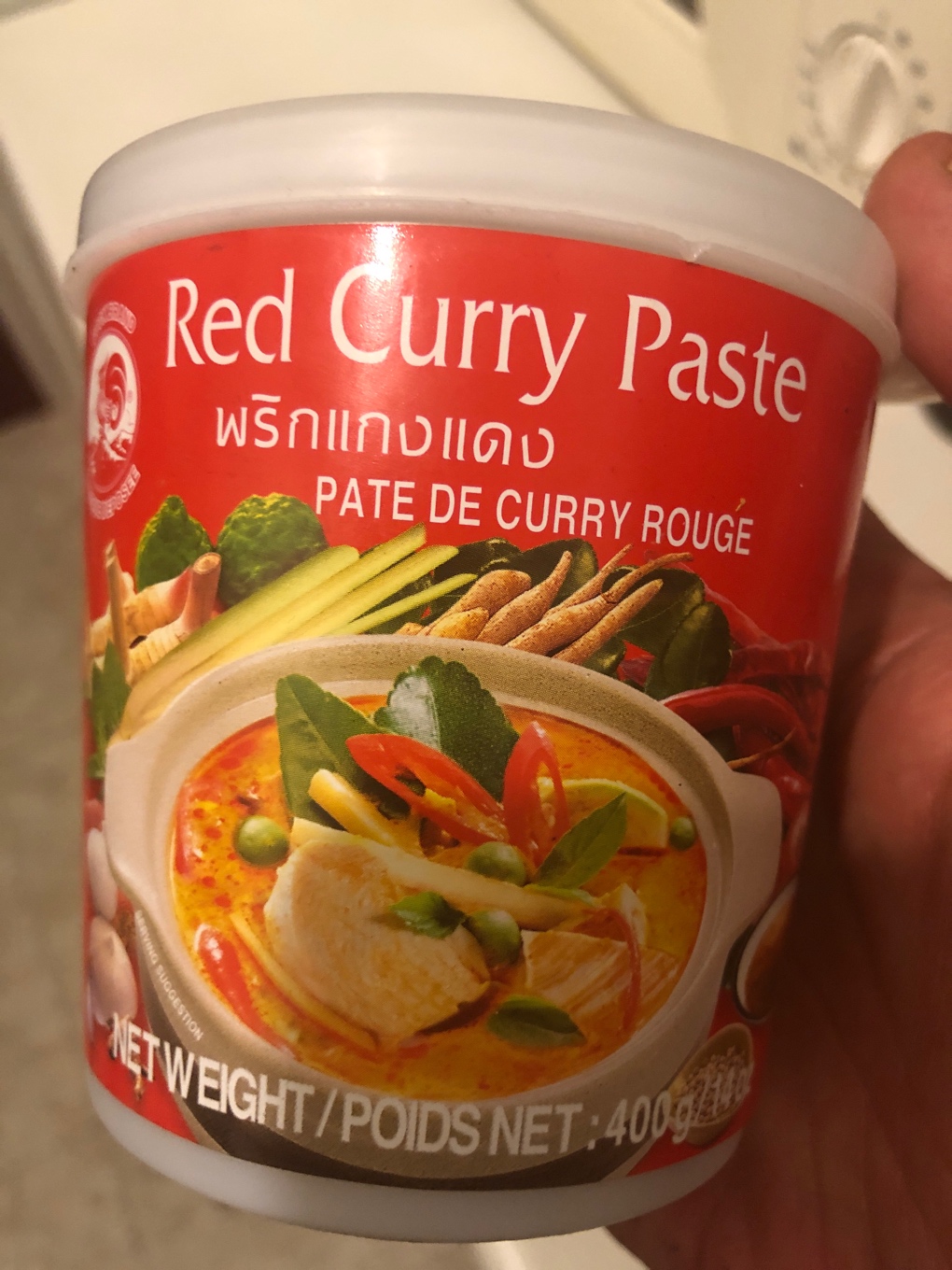Pasta de curry rojo