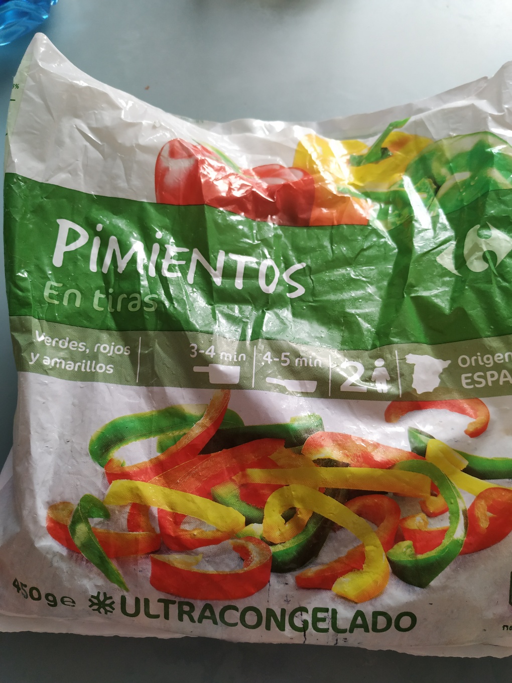 Pimientos en tiras