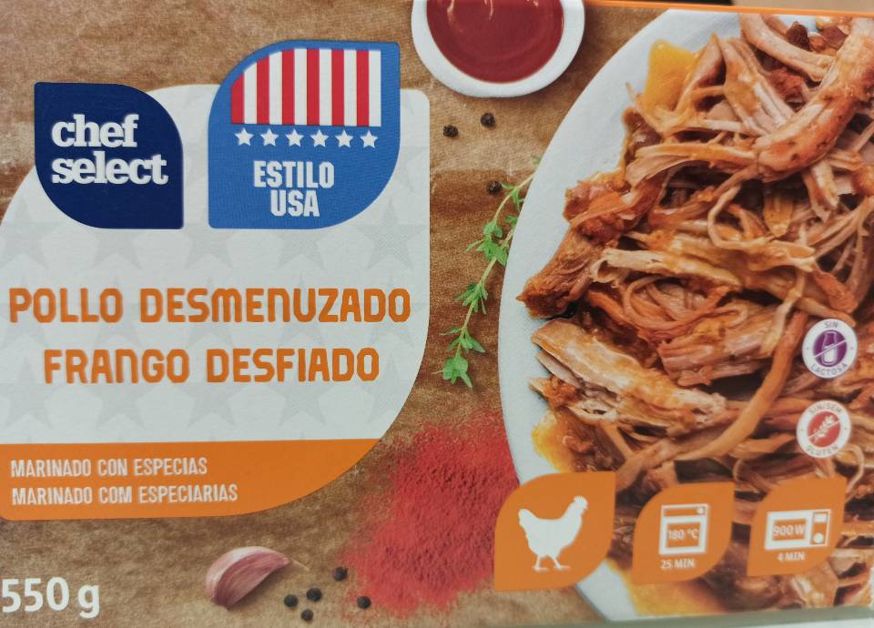 Pollo desmenuzado