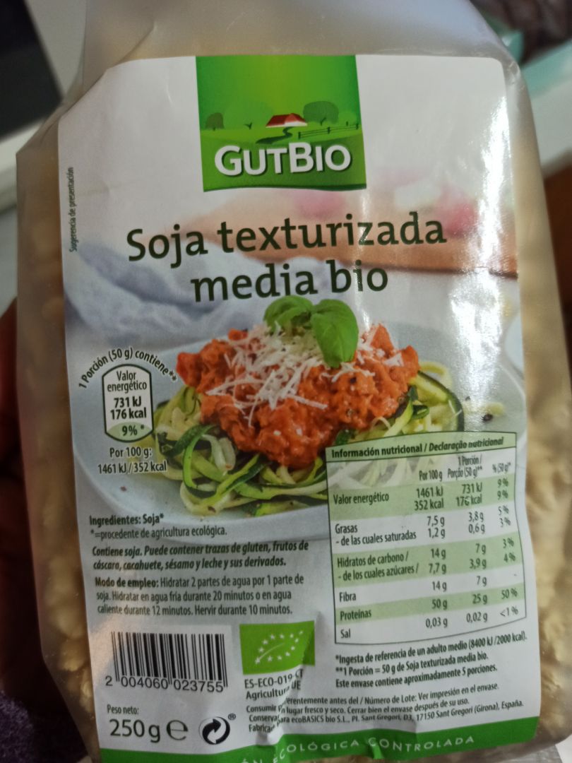 Soja texturizada media