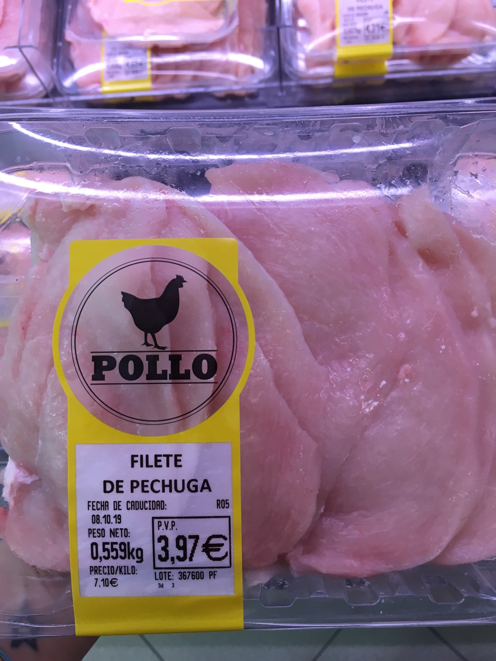 Filete de pechuga de pollo