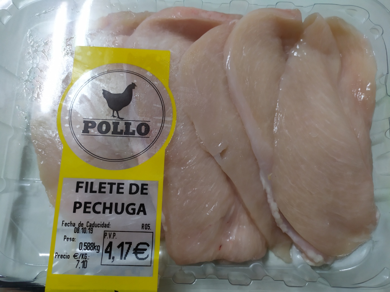 Filete de pechuga de pollo