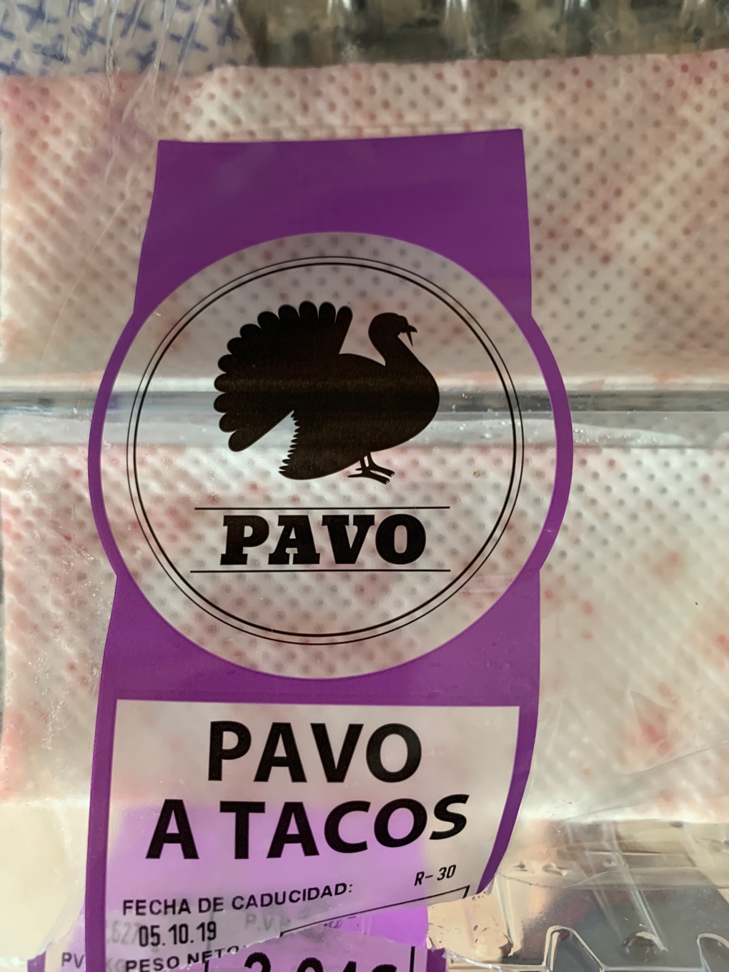 Pavo a tacos