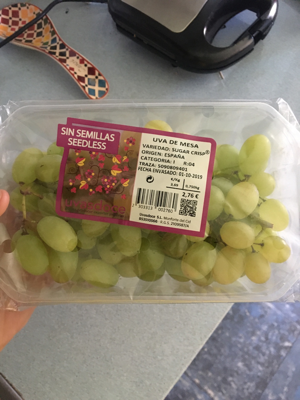 Uvas sin semillas