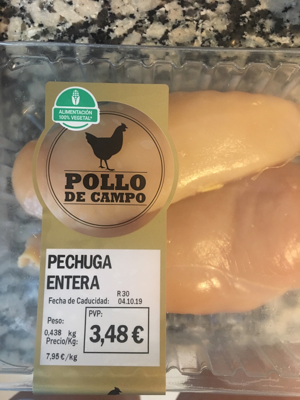 Filete de pechuga de pollo