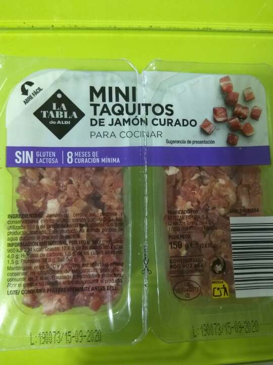 Mini taquitos de jamón curado Mini taquitos de jamón curado