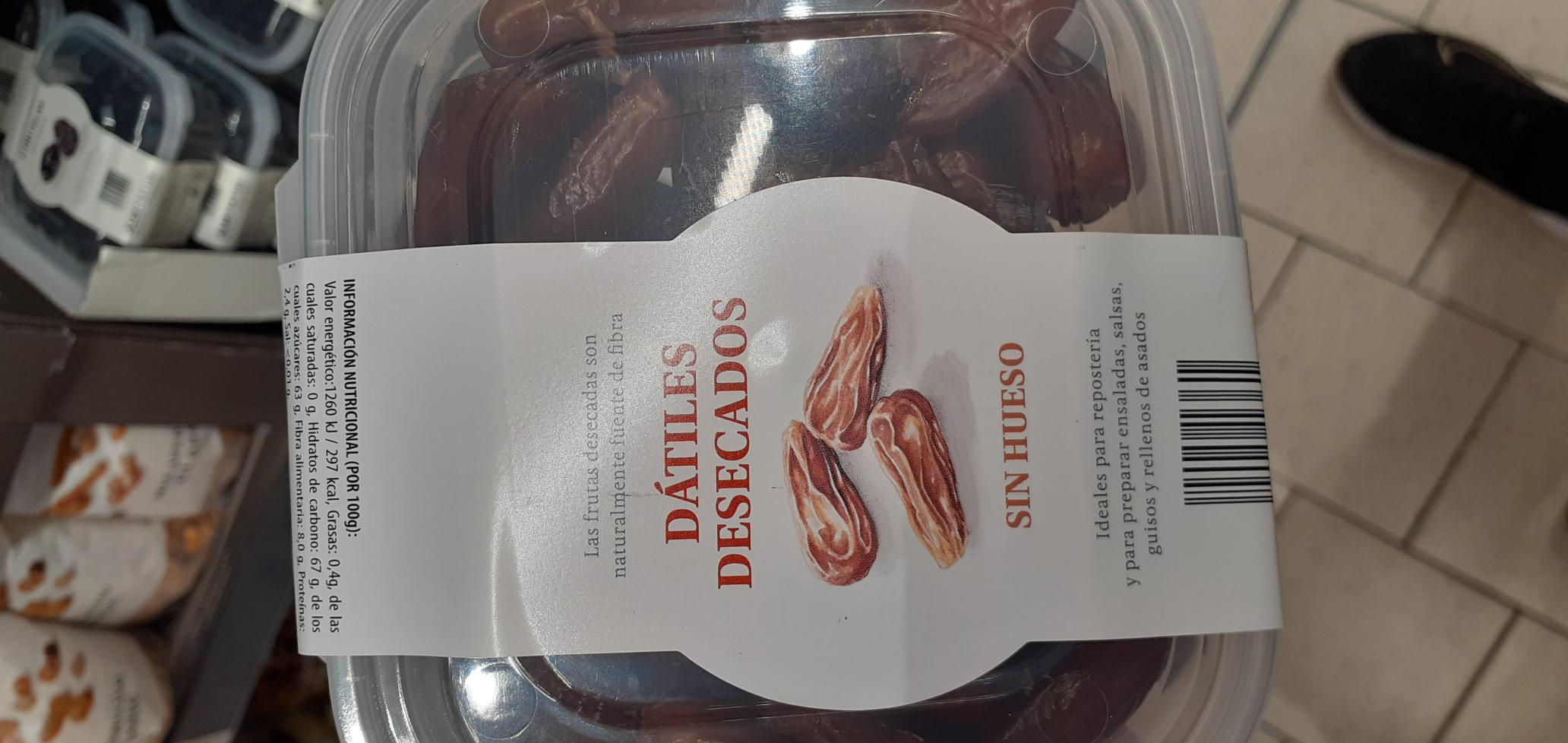 Dátiles confitados con hueso Dátiles confitados con hueso