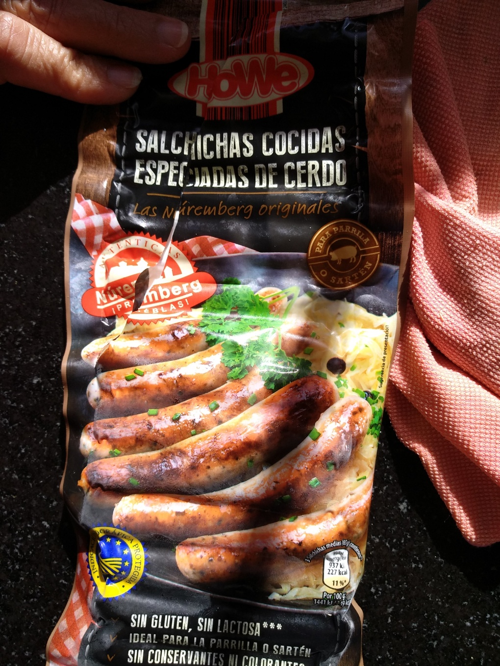 Salchichas cocidas