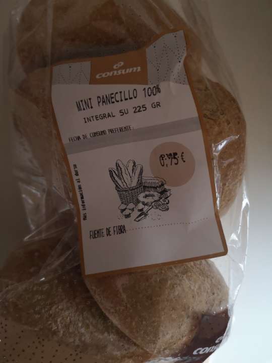 Mini panecillo 100% integral Mini panecillo 100% integral