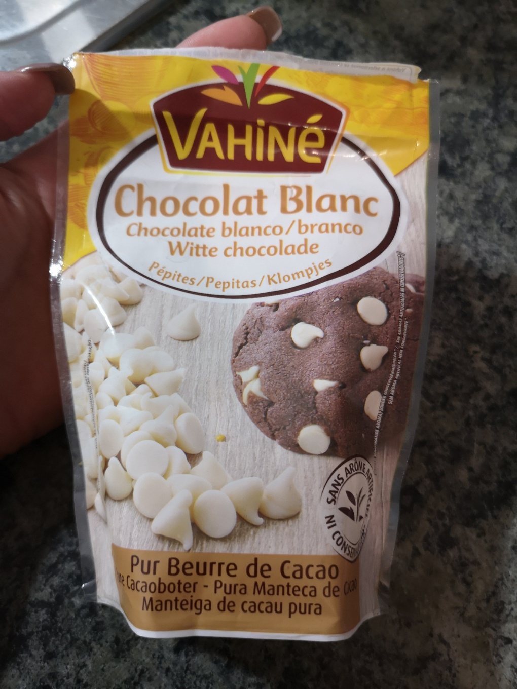 Pepitas chocolate blanco