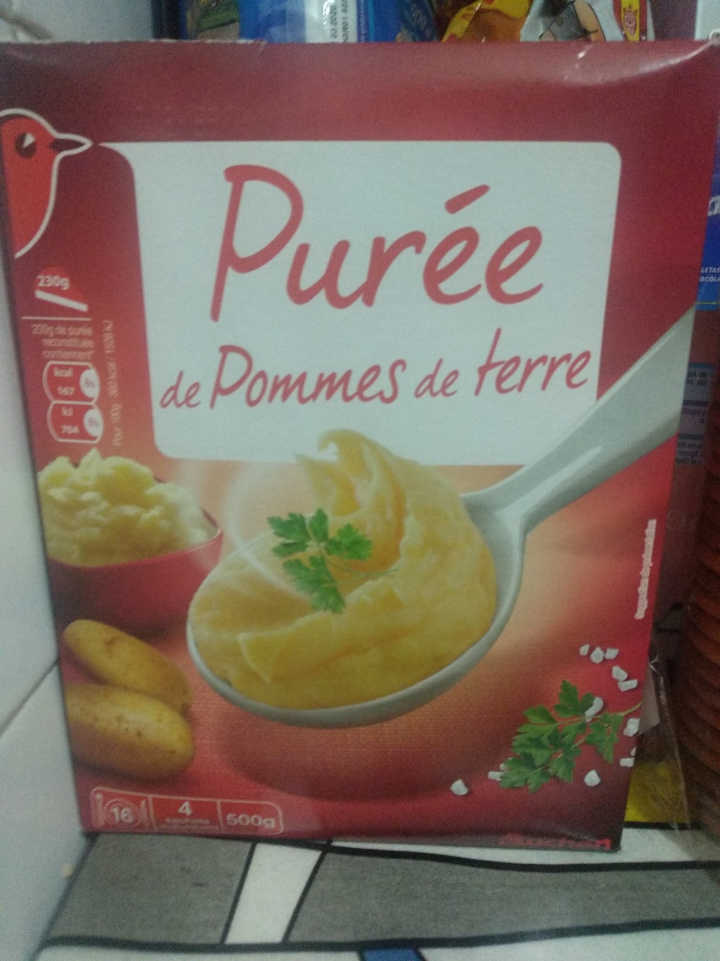 Puré de patatas en copos