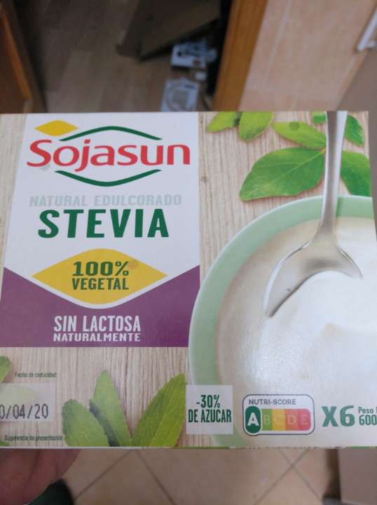 Yogur de soja edulcorado
