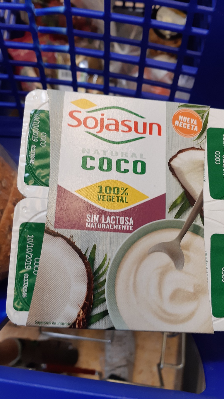 Yogur de coco natural
