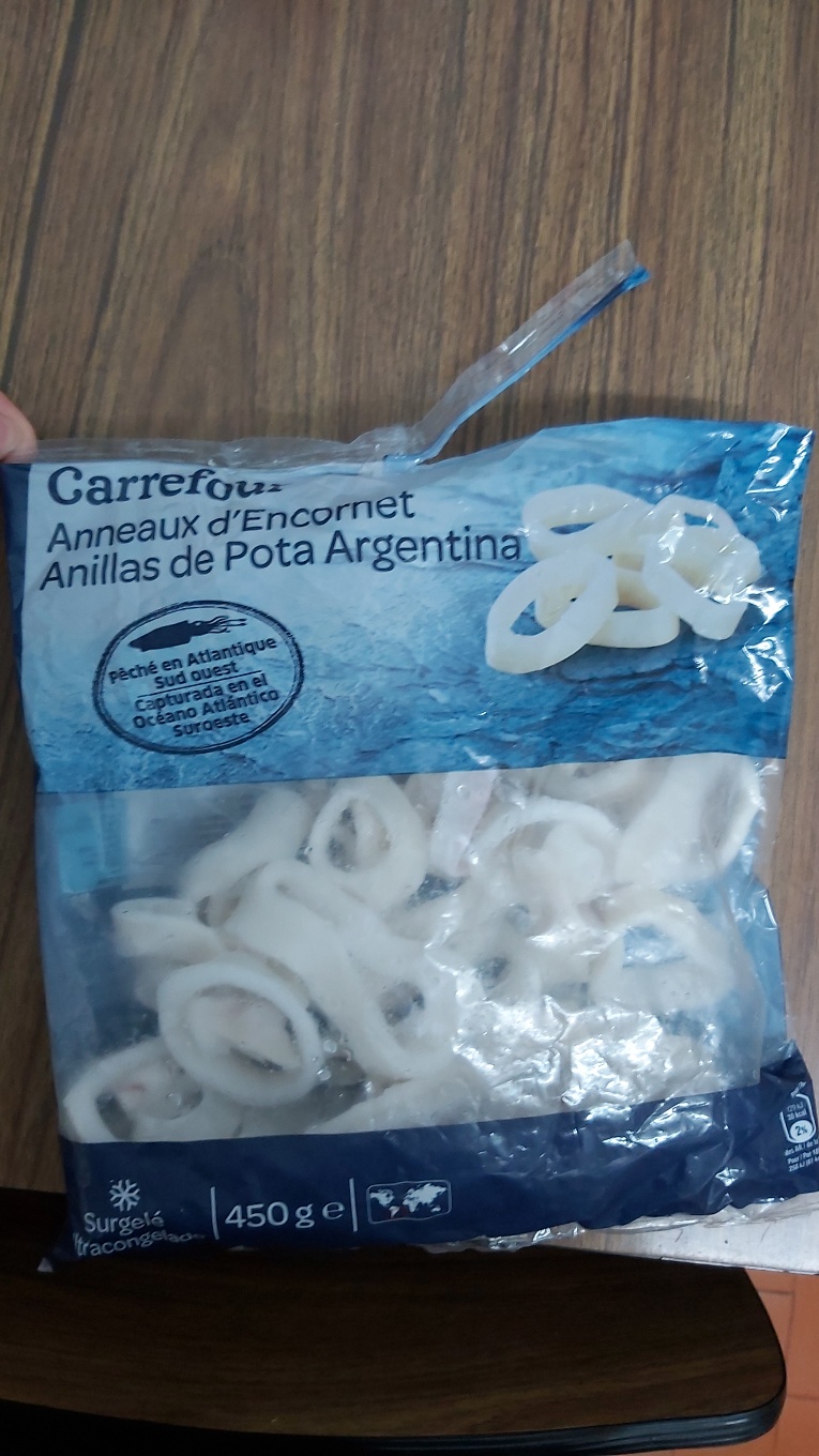 Anillas de pota argentina
