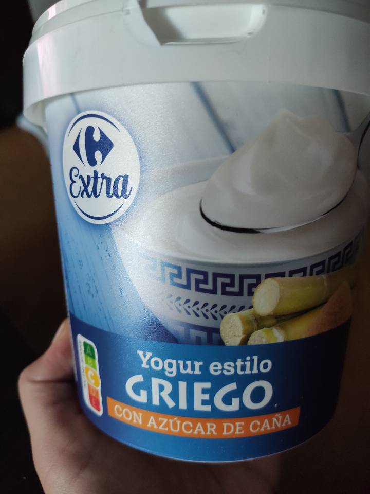 Yogur griego con azúcar de caña Yogur griego con azúcar de caña