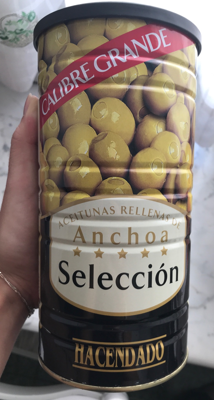 Aceitunas rellenas de anchoas