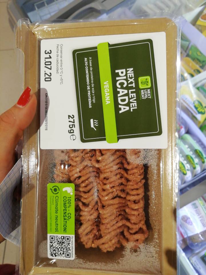 Carne picada vegana