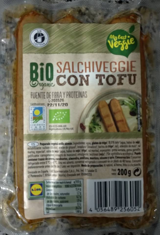 Salchiveggie con tofu 