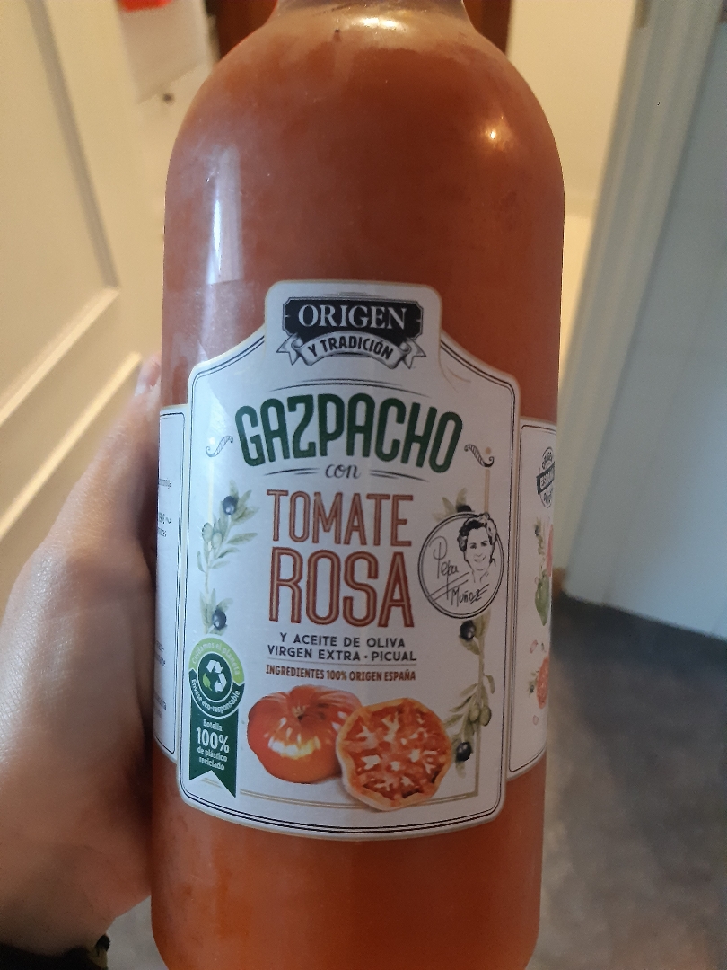 Gazpacho con tomate rosa Gazpacho con tomate rosa