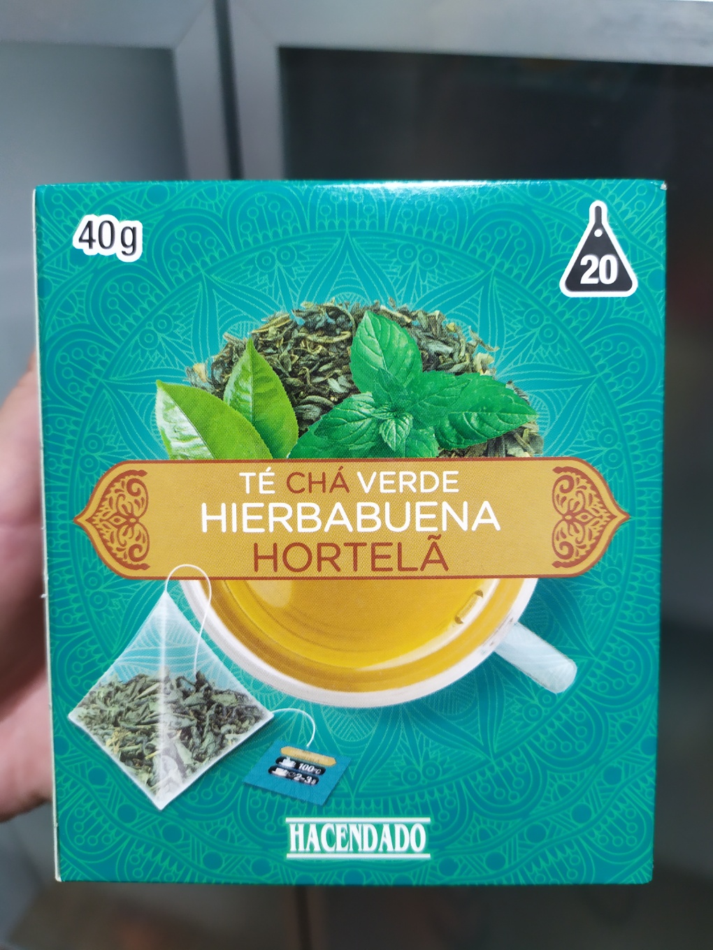 Té verde hierbabuena