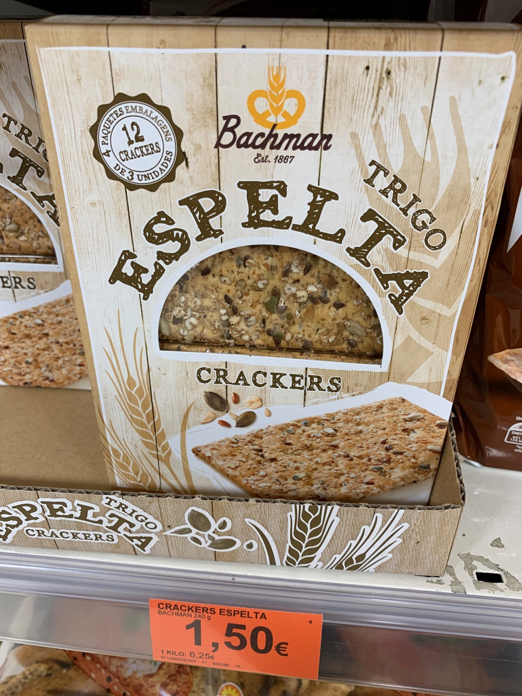 Crackers de espelta