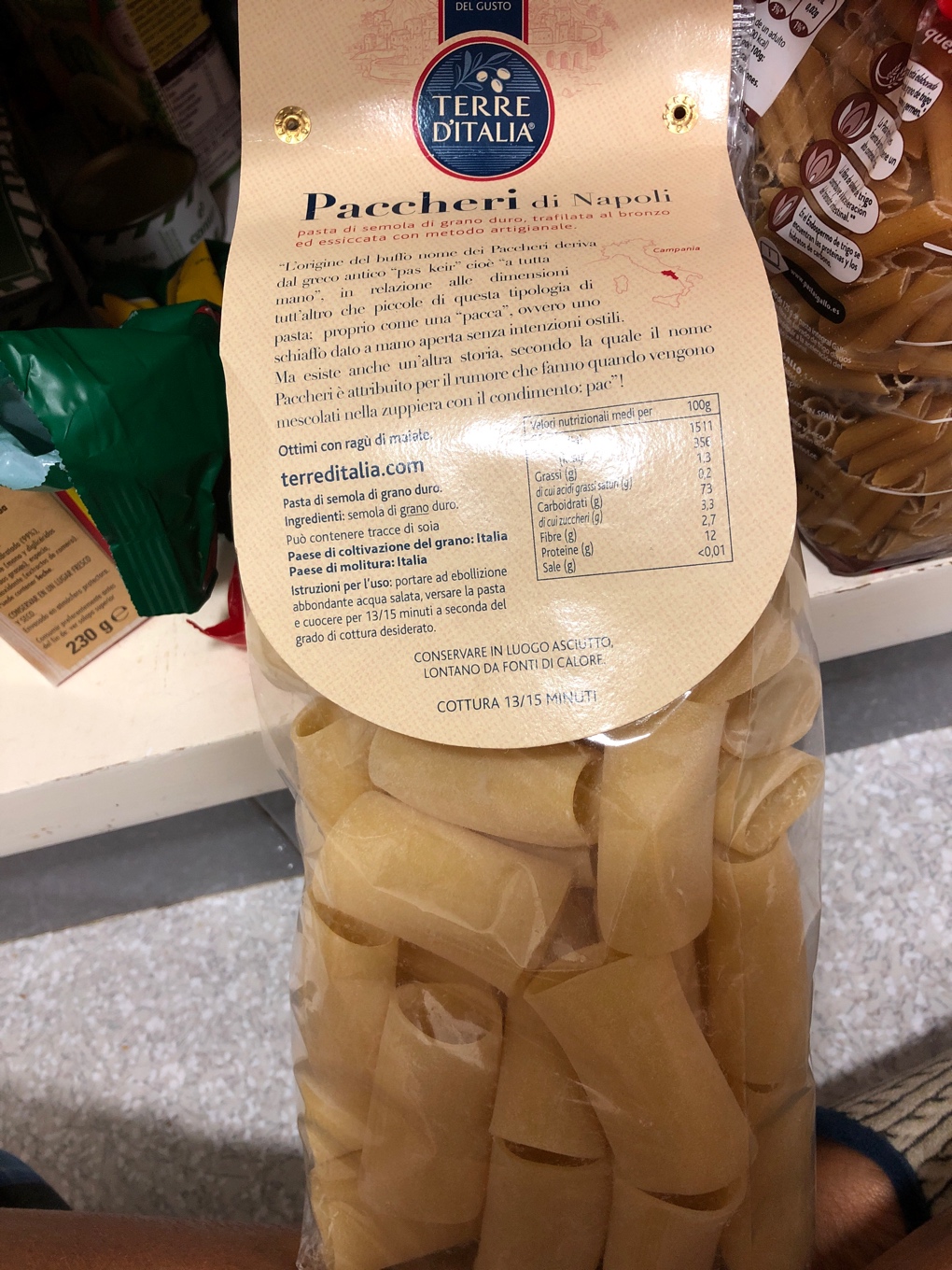 Pasta paccheri di Napoli