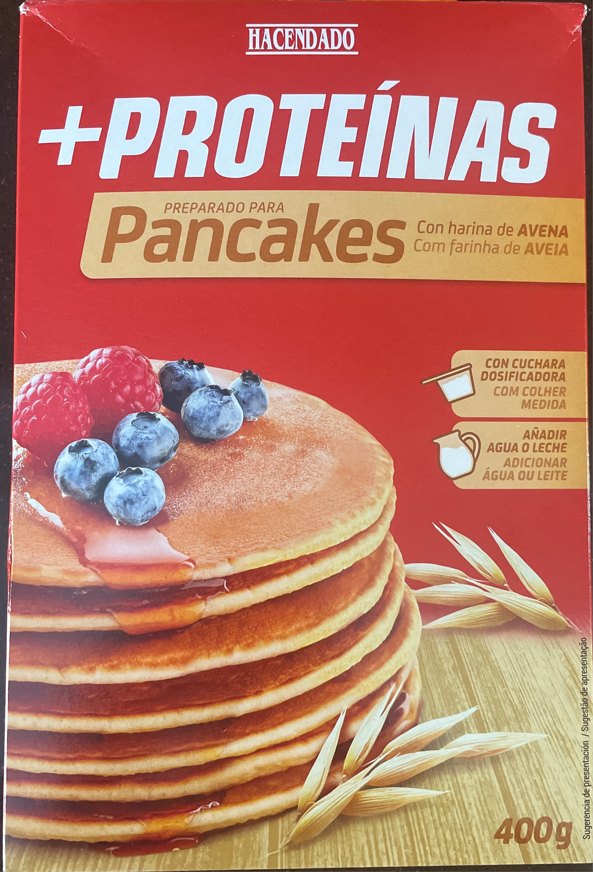 Preparado para pancakes + proteínas