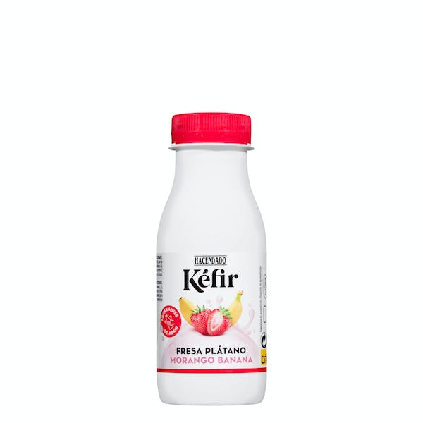Kéfir de fresa plátano